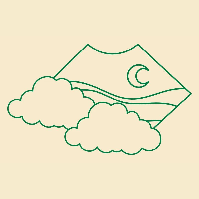 BOHO cloud above moon