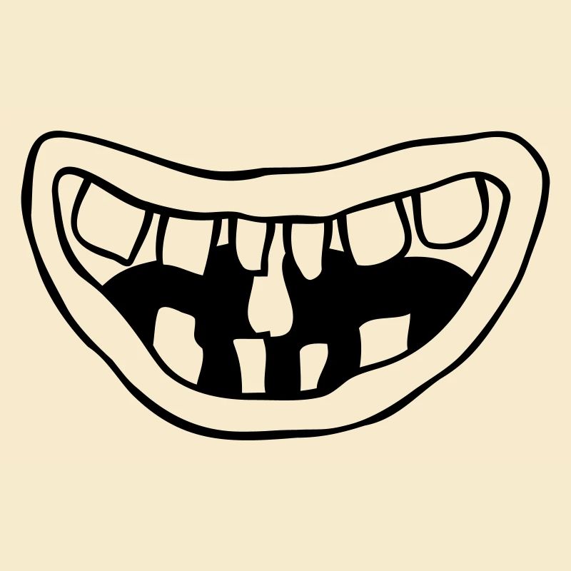 Concevoir une bouche de monstre rieur