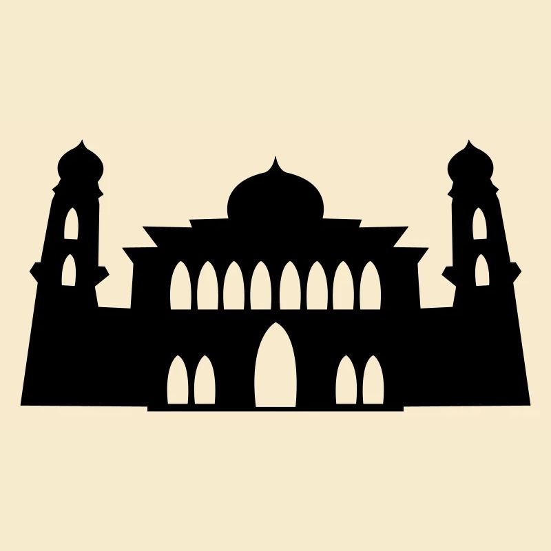 mosquée, silhouette