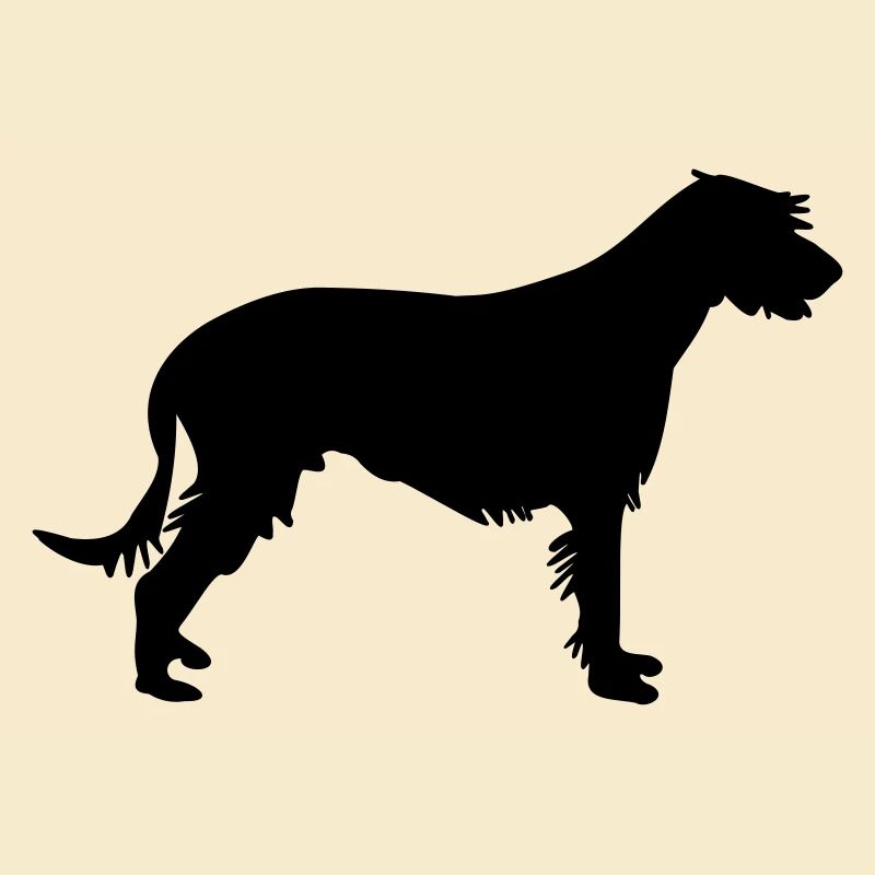 Irish wolfhound silhouette vector