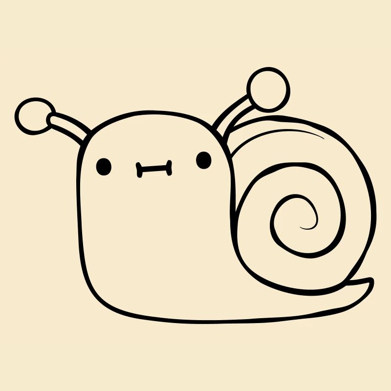 Mignon petit escargot