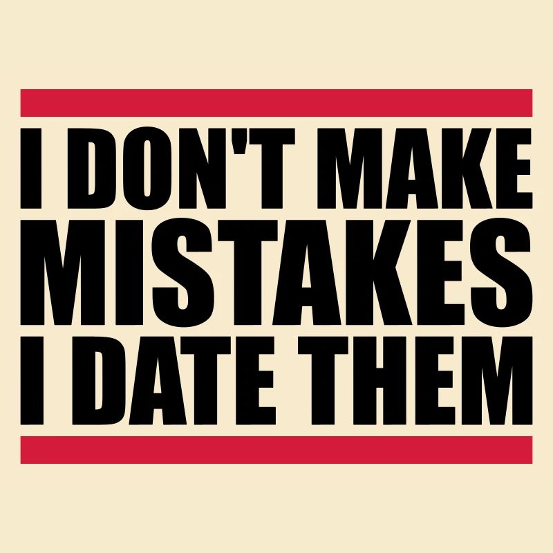 Date Mistakes Quote Logo