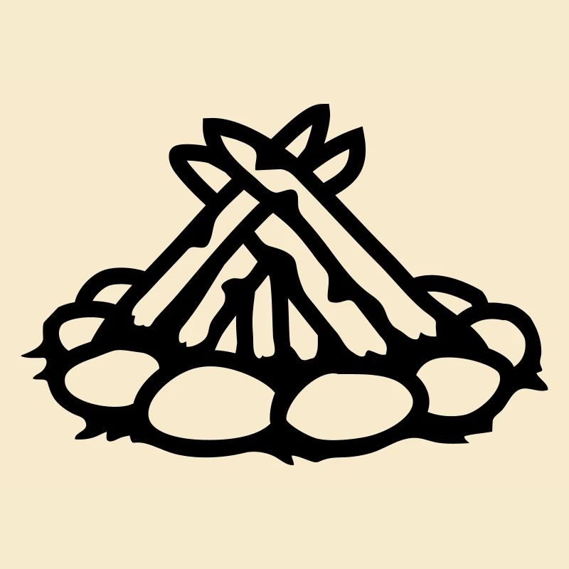 Feu de camp de camping sans feu