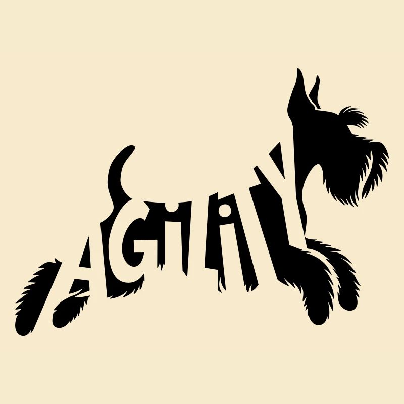 Agility Schnauzer SVG Vector Color Selectable