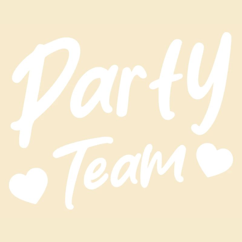 Party Team Herz Liebe