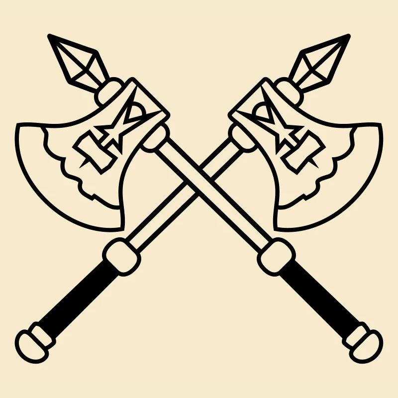 Crossed warrior Aexte
