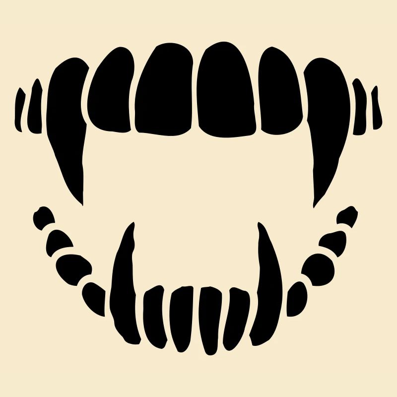 Vampir Zähne Design