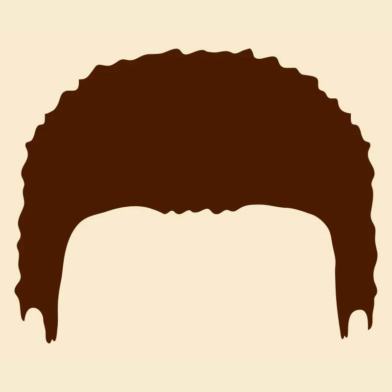 Volle Haare Perücke Silhouette