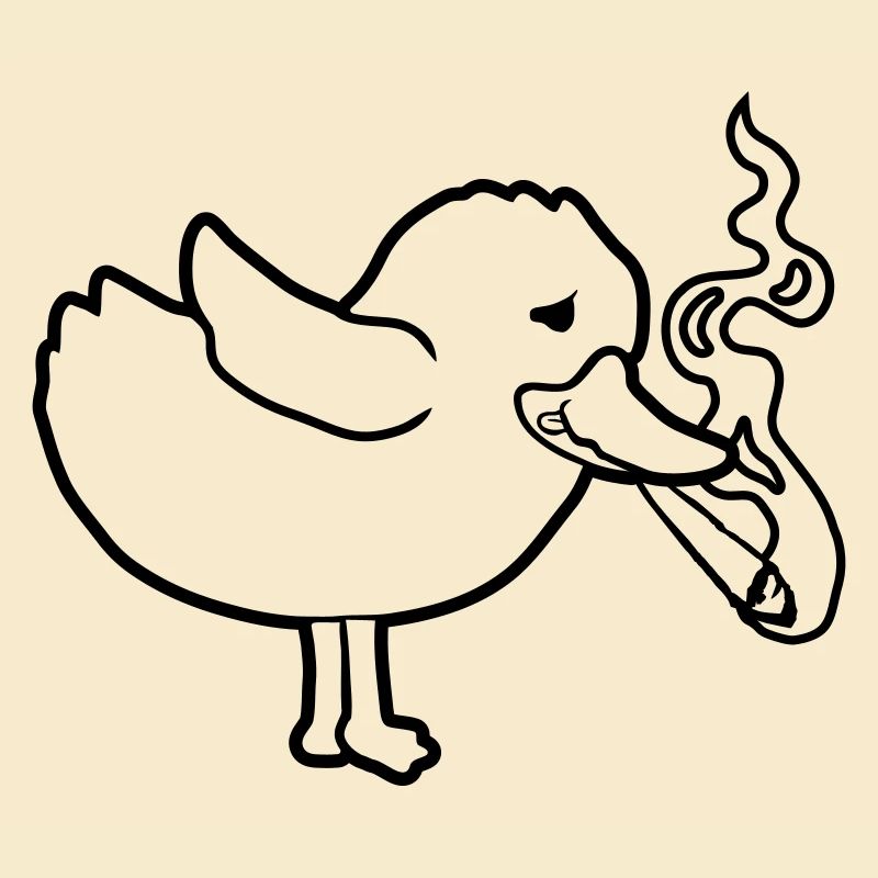 Weed Joint Smoking Chick