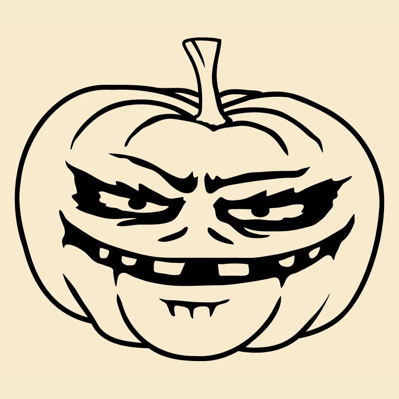 Monster Pumpkin Comic Halloween