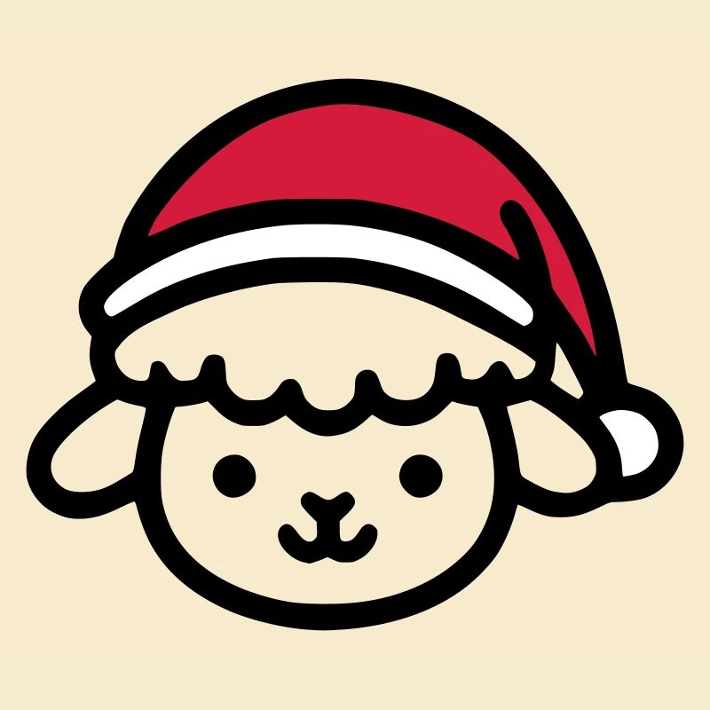 Weihnachten Niedliches Schaf
