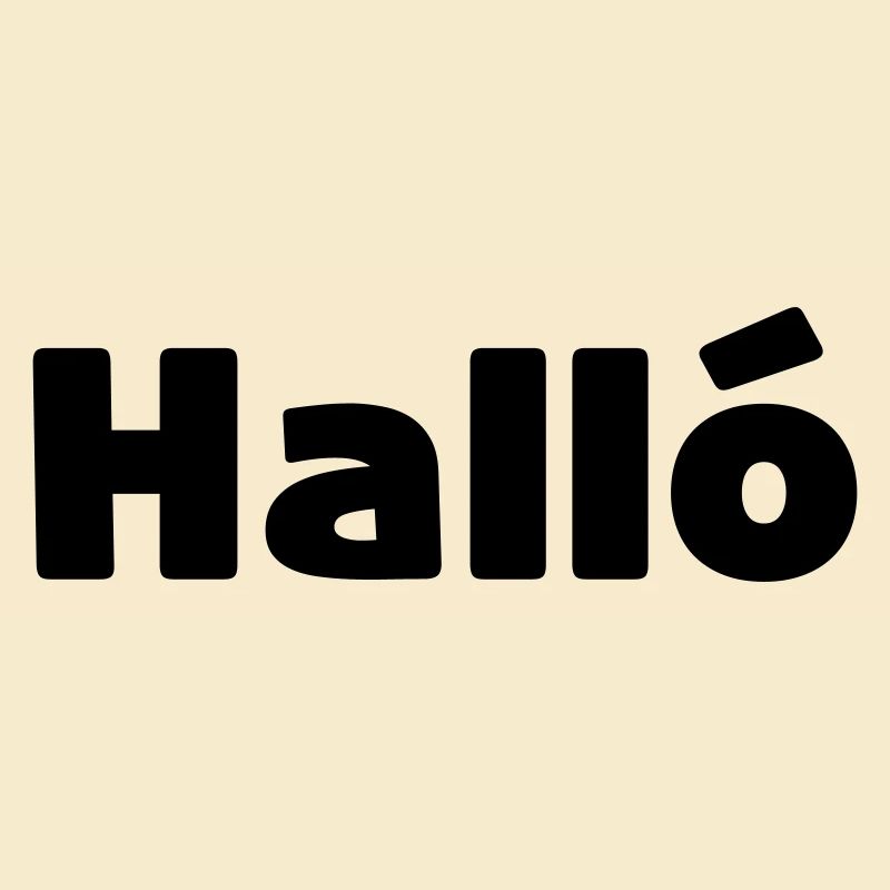 Icelandic Halló { Hello ) Íslenska Language