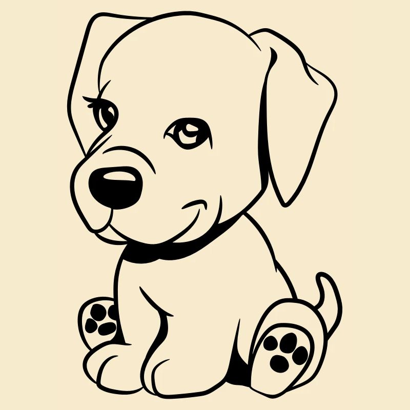 Chien doux bébé mignon