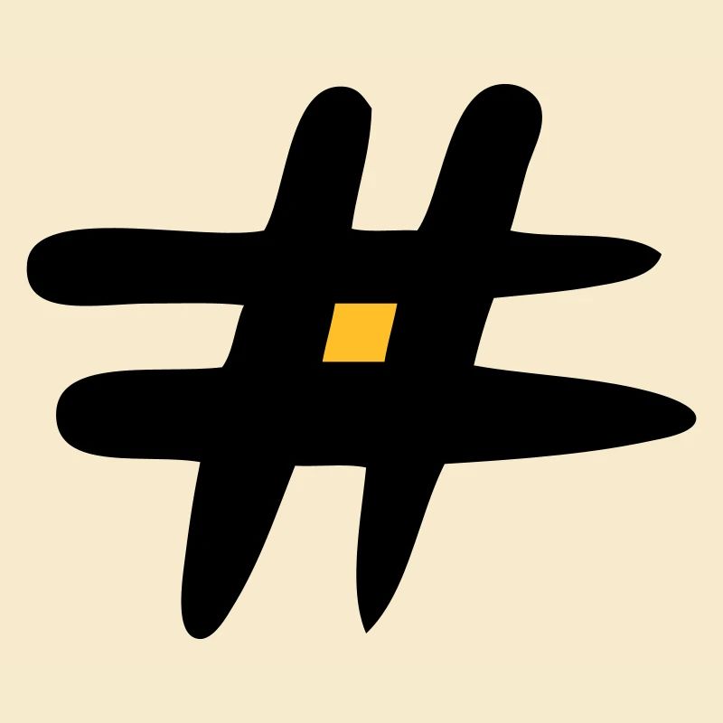 Raute Zeichen. # Symbol. Satzzeichen. Webzeichen.