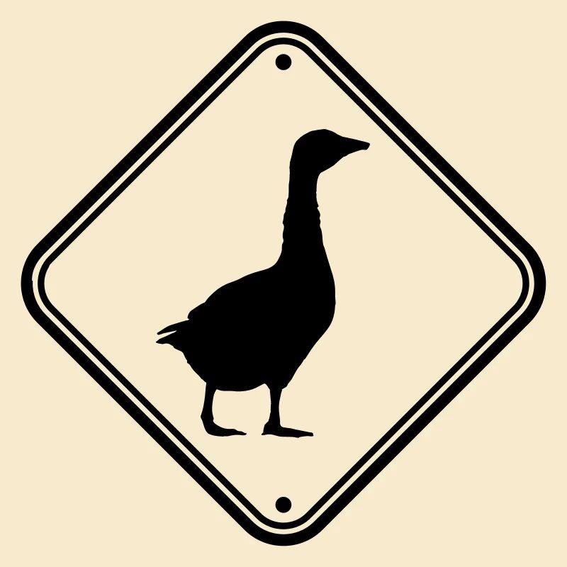 Goose sign caution