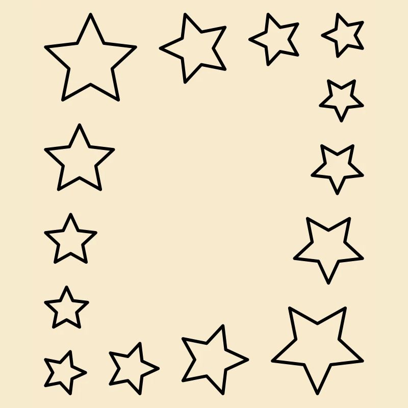 Cadre en étoile