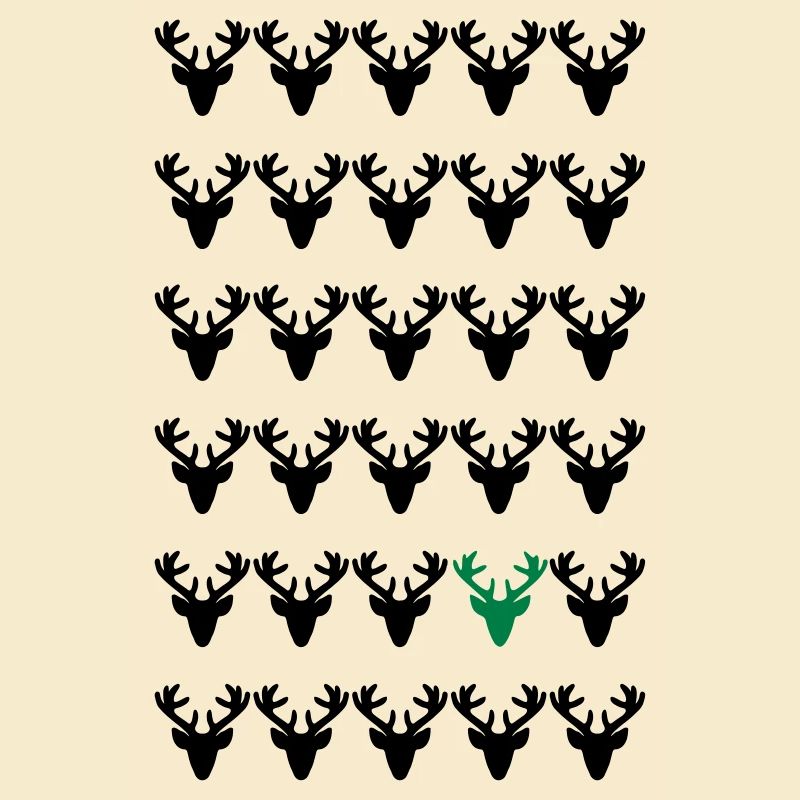 be different - Traditional Christmas motif deer