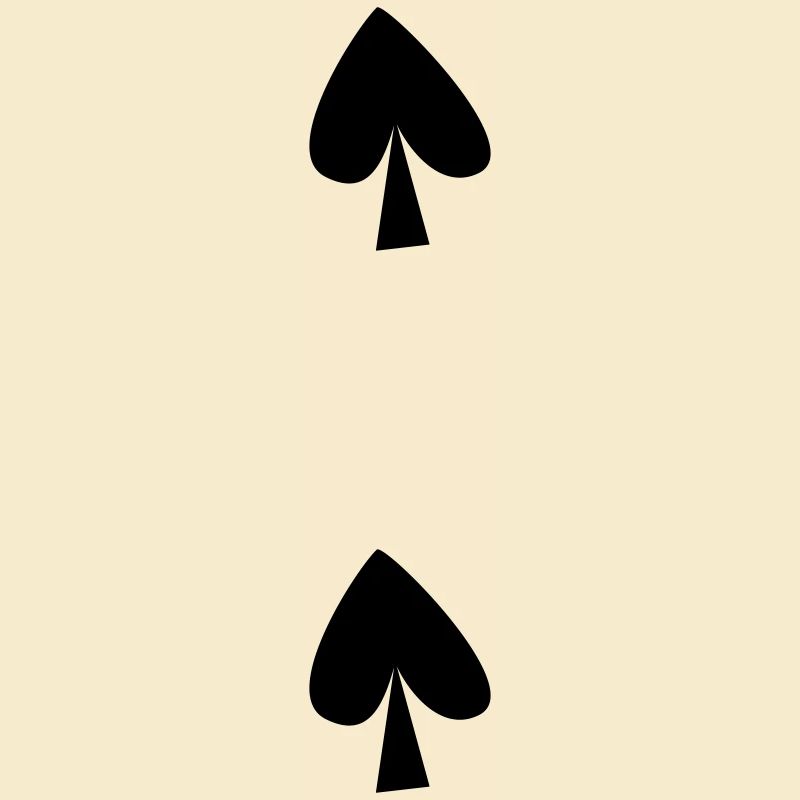 Deux de piques vectorielles