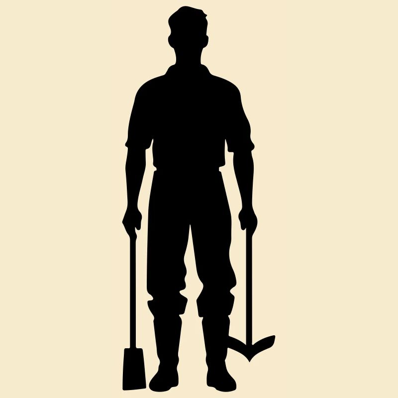 Farmer Silhouette Icon