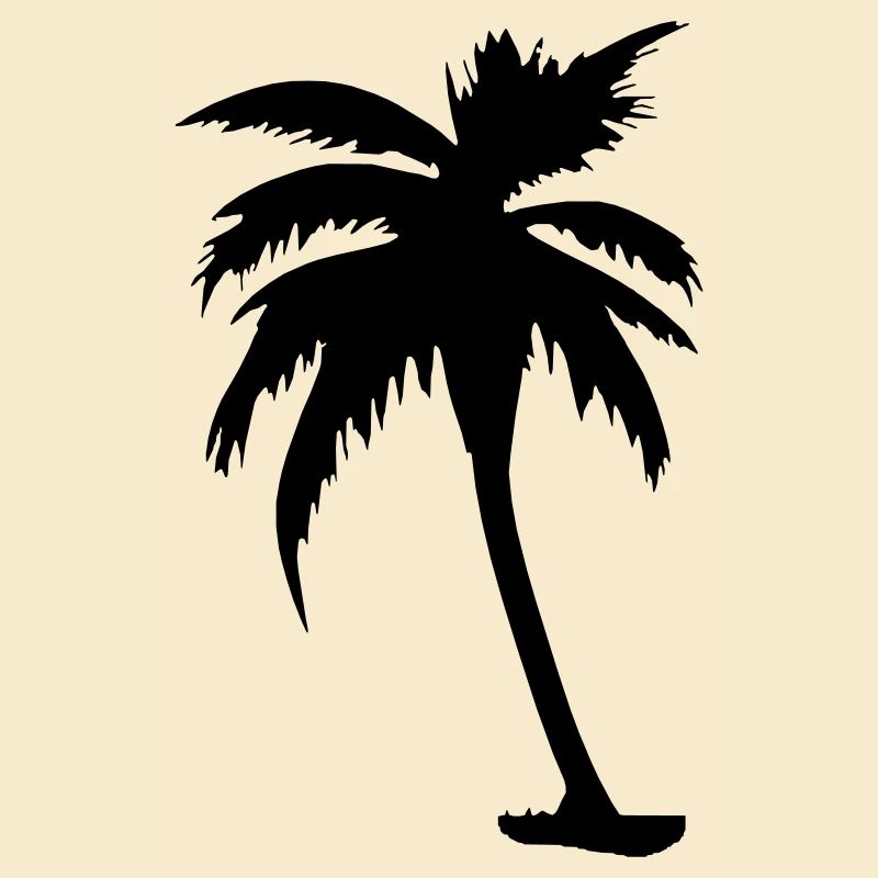 Tropical Beach Paradise Palm Sun Vector 7