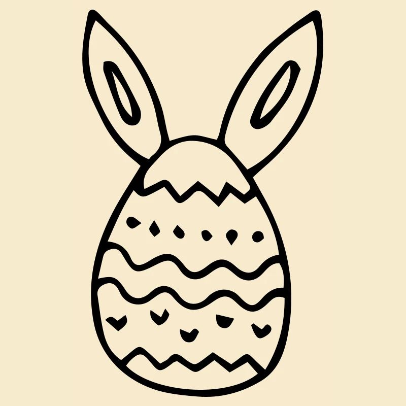 Easter egg with rabbit ears gift idea Easter gift