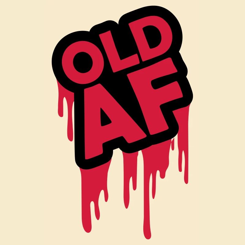 old AF Text Logo