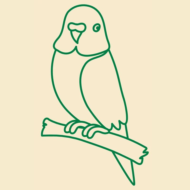 sitting budgie