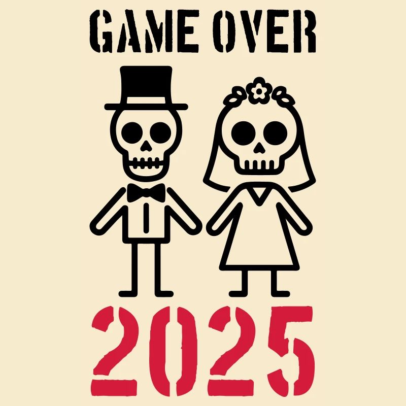 Game Over 2025 Hochzeit Ehepaar
