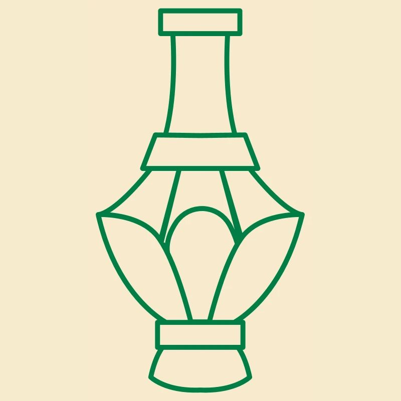 vase de maintien de fleurs sculptées