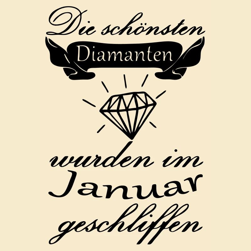 Januar Diamanten Geburtstag Geschenk Spruch
