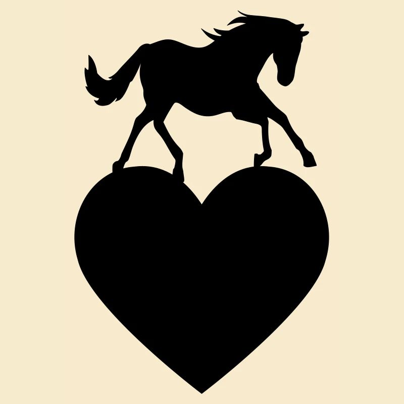 Pferd mit Herz