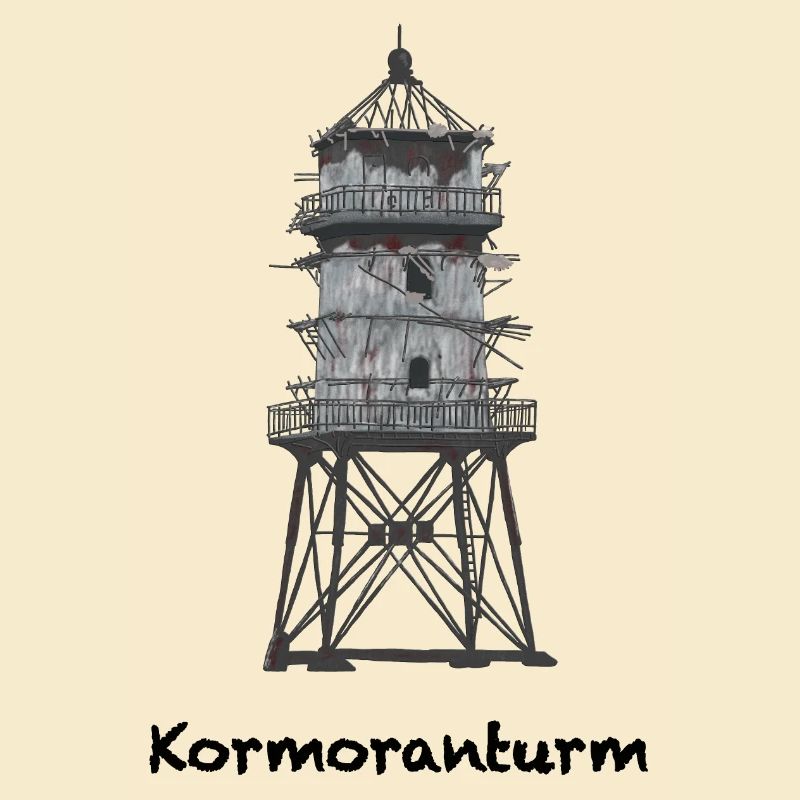 Cormorant Tower, Old Lighthouse, North Sea Coast