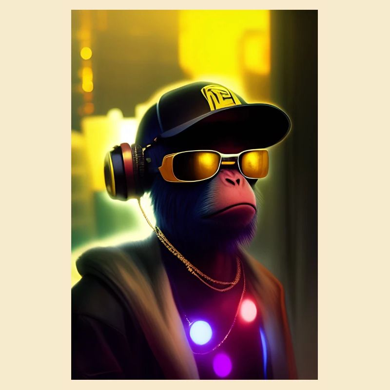 Cool Monkey With Sunglasses