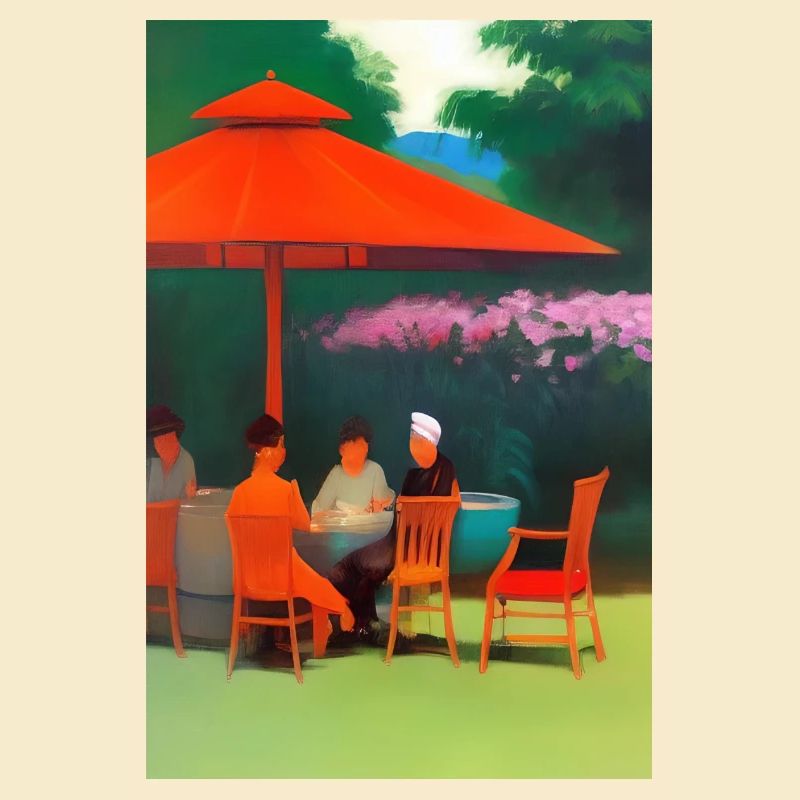 Outdoor Asian Cafe