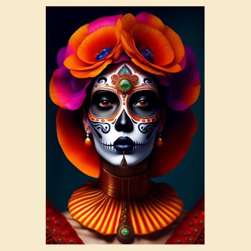 dia de los muertos design calavera catrina