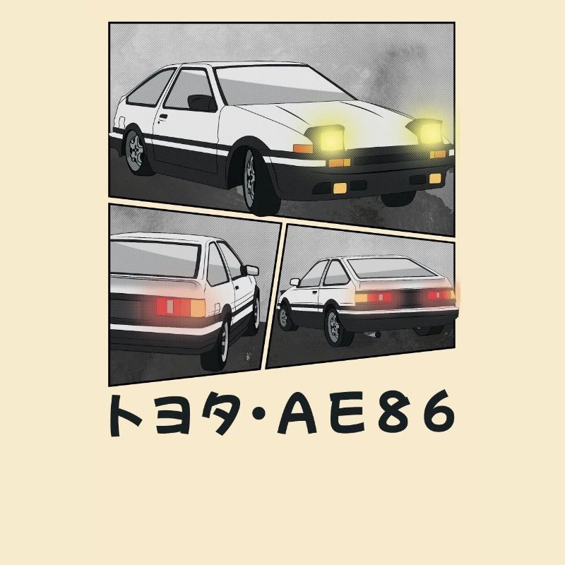 CAR COMIC / POP UP HEADLIGHTS HATCHBACK