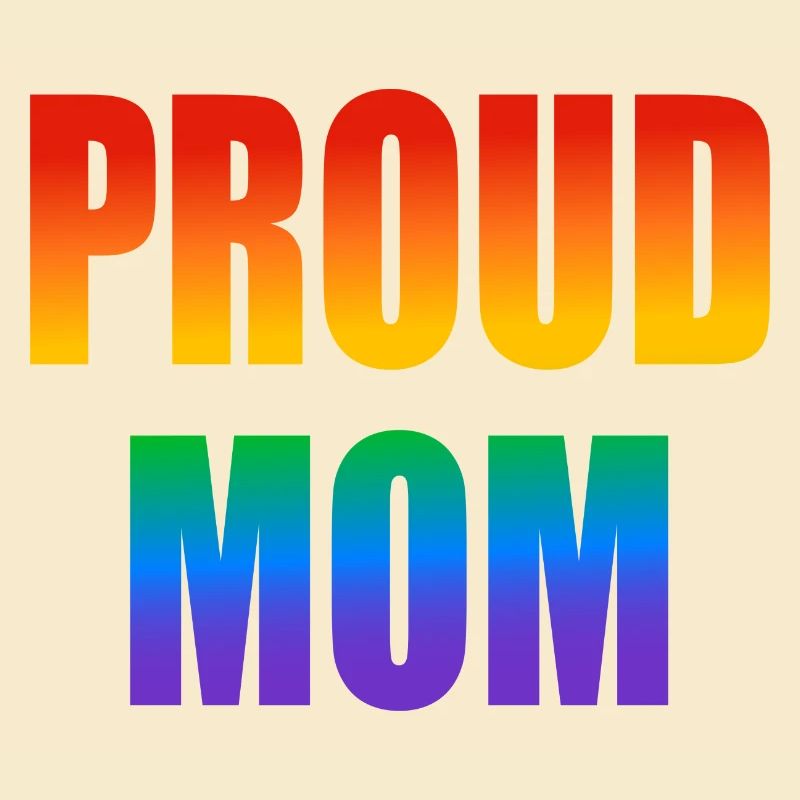 Stolze Mutter schwuler Regenbogen