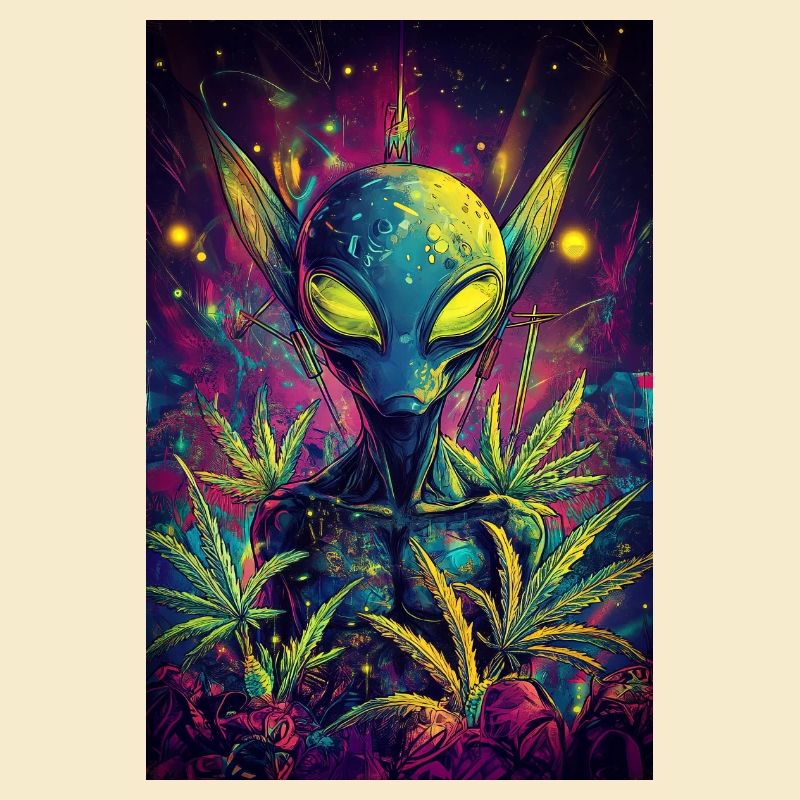Neonalia with space plants