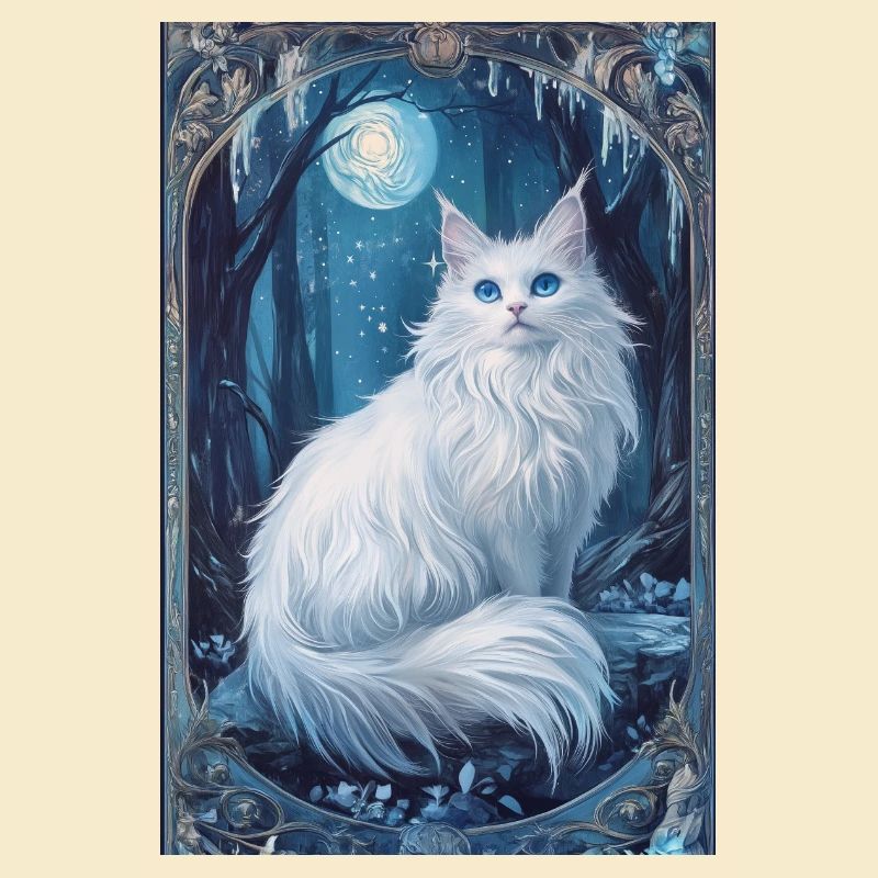 Cloudtail Cloud Tail Beau chat blanc hiver