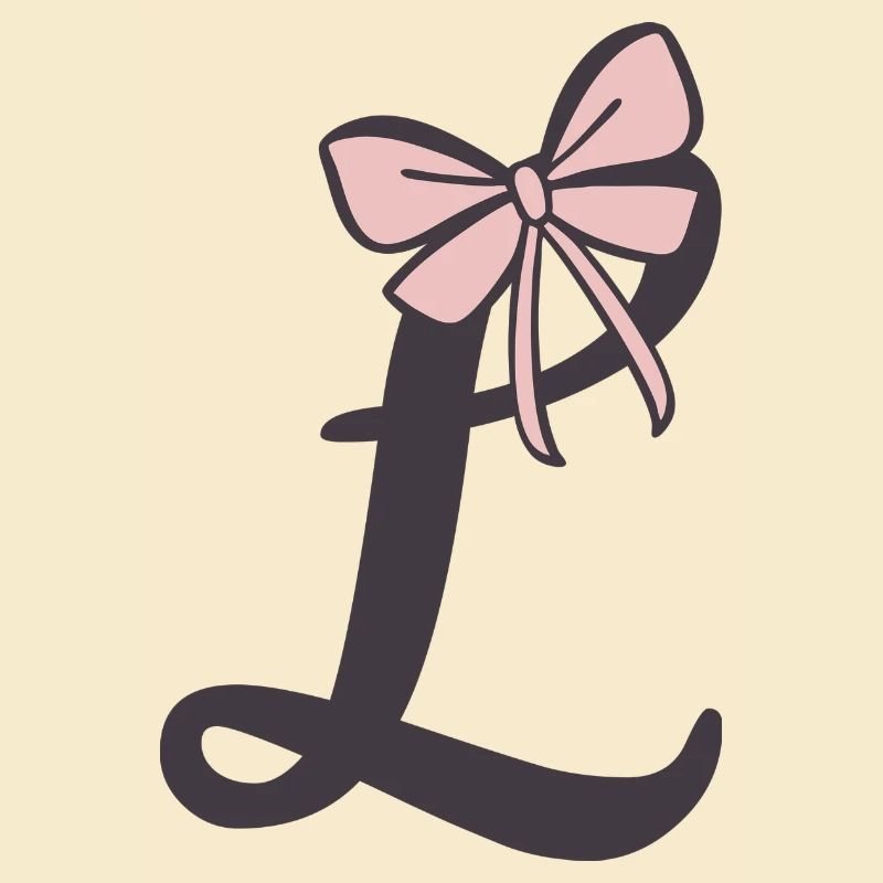 Anfangsbuchstabe L Schleifchen