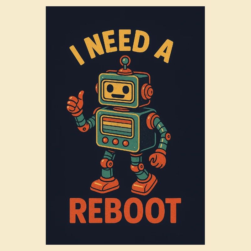 Reboot retro AI robot