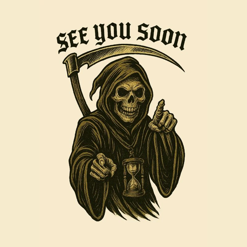 Old school mower – SEE YOU SOON