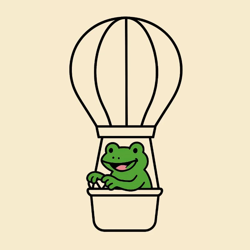 Grenouille dans un ballon