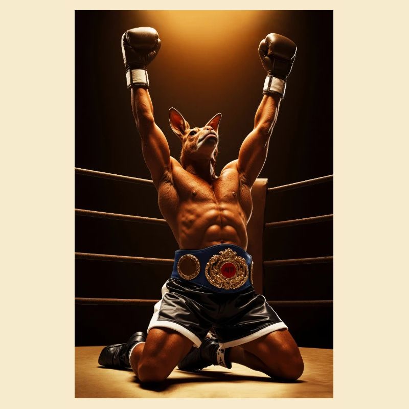 Champion Kangaroo Humanoid Boxer