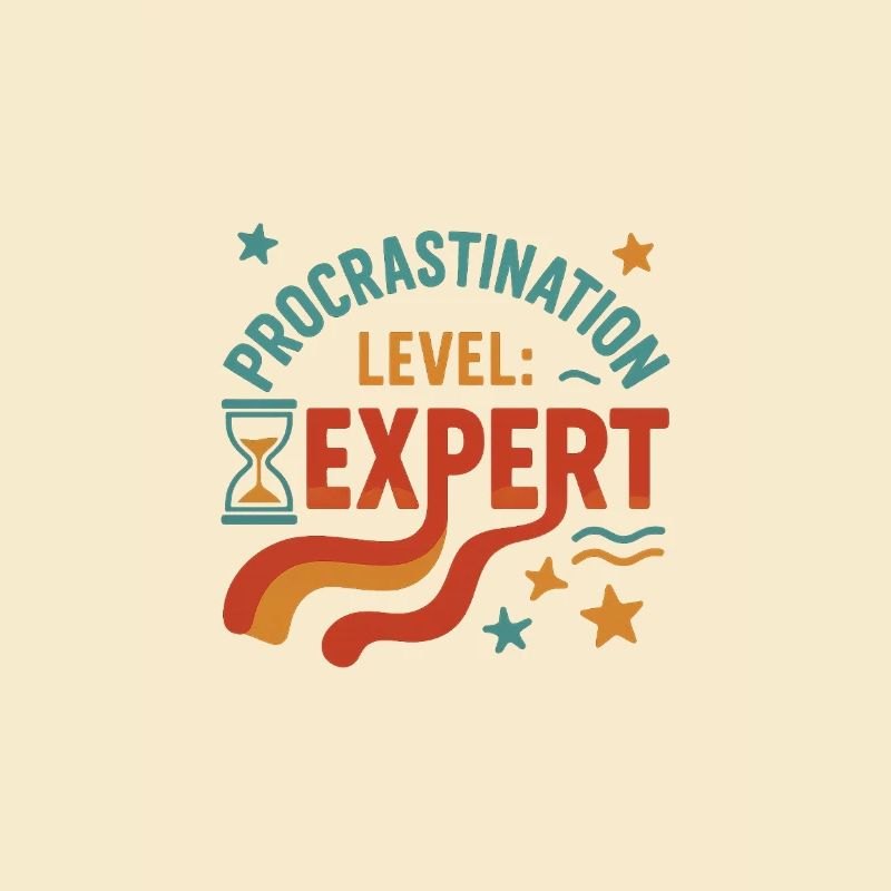 Niveau de procrastination Graphique de motivation de l’expert
