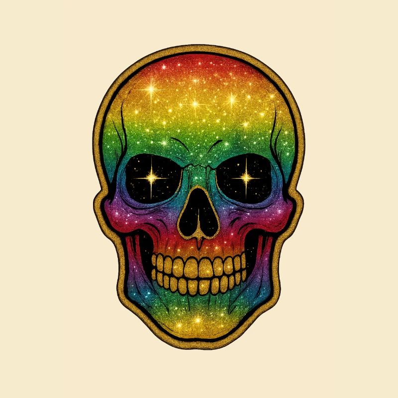 Galaktischer Regenbogen Totenschädel