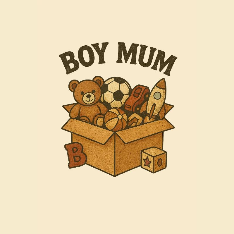 Coffre à jouets Boy Mum Design
