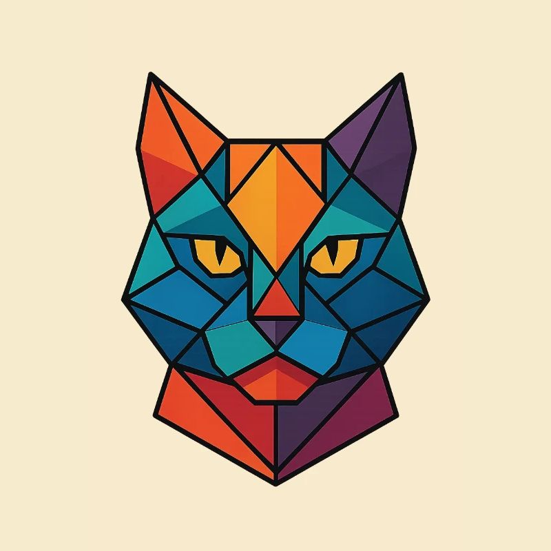 Chat | Tête de chat Impression / Impression / Design