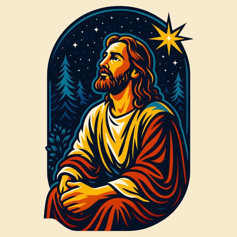 Le Christ dans la forêt étoilée, Jésus