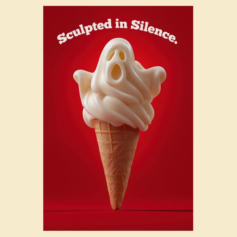 Ghost IceCream Silence Sculpté